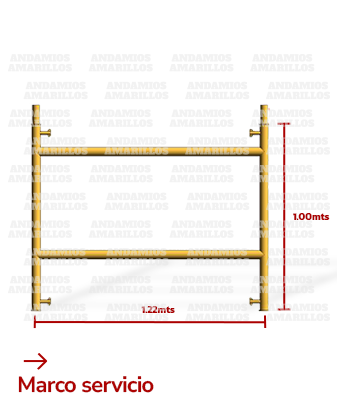 Marco Servicio 1.00 m